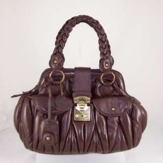 Stunning Brown MATELASSE Leather Like Handbag Tote New  