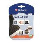 Verbatim Corporation USB Drive, Netbook, 4GB, Black