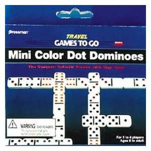   Double Six Mini Color Dot Dominoes  Toys & Games  