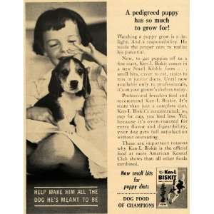  1964 Ad Ken L Biskit Oven Roasted Puppy Food Beagle 