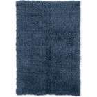   Products 24 x 86 Hand Woven Flokati Runner Rug in Denim Blue Color