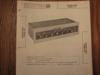 ELECTRO VOICE PC1 Preamplifier Photofact Repair Manual  