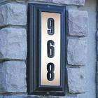 Qualarc, Inc. Edgewood Vertical Lighted Address Plaque