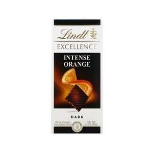 Lindt Excellence Bar (Dark Chocolate Intense Orange)   Pack of 4