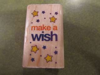 MAKE A WISH MW RUBBER STAMP RUBBER STAMPEDE  