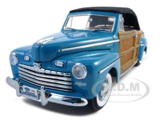   diecast car model of 1946 Ford Sportsman Woody Green die cast car by