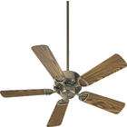   light 52 inch Five blade Ceiling Fan, Antique Brass With Clear Globes