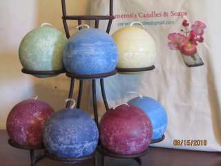 Palm Wax Ball Candles various scents  