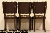 authentic art deco furniture from the late 1930 s this set of 6 dining 