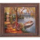 Yosemite Home Decor J LCP 36 TRB Lakeview Country Path   Framed Hand 