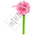 Stevie Streck Designs AW936 Pink Gerber Daisy with Pink Ribbon Die Cut