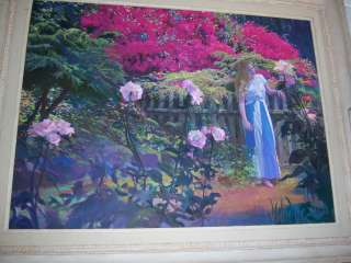  Putman Original Painting 30 x 40  Garden Gate  Make Offer   