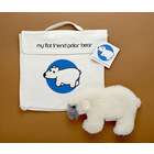 Flat Friends POLALD Polar Bear Lambskin Soft Toy & Drawstring Bag