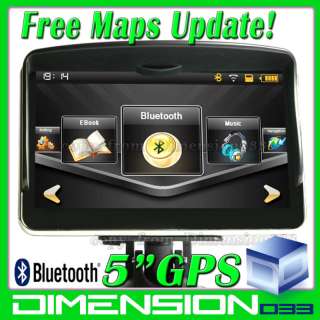 GPS Sat Nav Bluetooth AV Sun Shade SpeedCam 4GB Card  