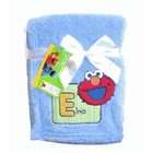Sesame Street Elmo Plush Baby Blanket ~ Blue