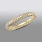 10K Yellow Gold and Sterling Silver Basket Weave Bangle