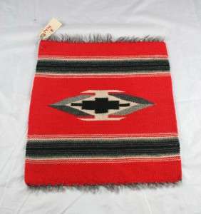   Southwestern Native American Style Rug Saddle Type Blanket 14 x16