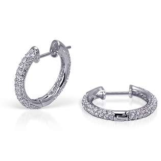   Dangling Earrings with CZ Diamond  peora Jewelry Birthstones April