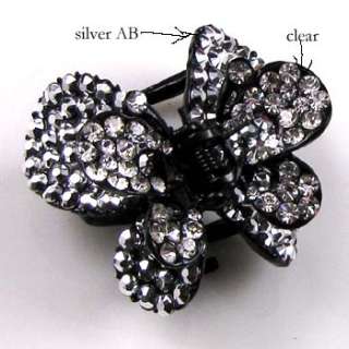    1 pc crystals Acrylic butterfly hair claw clip  