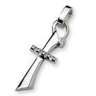   Diamond Sterling Silver Cross Pendant and Necklace 20  0.03 cts