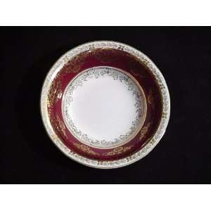  CROWN DUCAL SAUCER ONLY CRD 45 (MAROON/GOLD) SLIGHT WEAR 