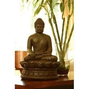  Buddha on Lotus Asian Sculpture