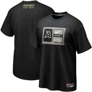  Nike Army Black Knights 2011 Team Issue T shirt   Black (X 