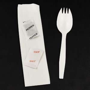 Plastic Spork, Napkin, Salt and Pepper Kit 500/CS  Kitchen 