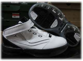 Nike Jordan 16.5 White Black Infant Toddler Shoes Sz 9  