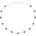  10k Gold Black FW Pearl Necklace (5.5 6mm)