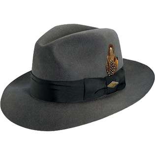 Dorfman Pacific SAW536 GREY5 Greenwich   Wool Felt Fedora Hat 