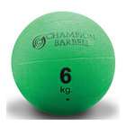 champion barbell green 13 2 lb 6 kg rubberized medicine