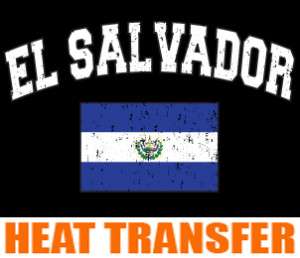 El Salvador 2 Heat Transfer paper Decal 100pcs Iron on  