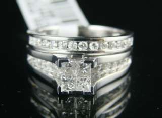 14K LADIES PRINCESS BRIDAL ENGAGEMENT DIAMOND RING 1.0  