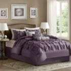 Madison Classics Jacqueline Plum Queen 7 pcs Comforter Set