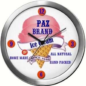 PAZ 14 Inch Ice Cream Metal Clock Quartz Movement  Kitchen 