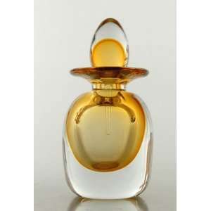 Amber Art Glass Perfume Bottle X146 4 