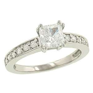    Dmd Engagement Ring with Double Prongs.25cttw (CZ ctr) Jewelry