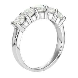  1.25 CT TW Shared Prongs Diamond Anniversary Wedding Ring 