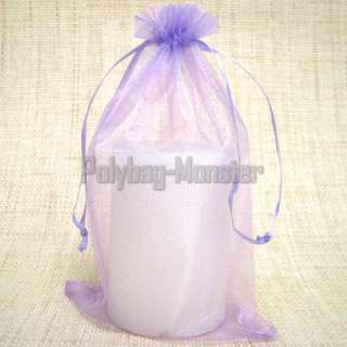 50 Lavender Organza Jewelry Pouches Gift Favor Bag 6X9  