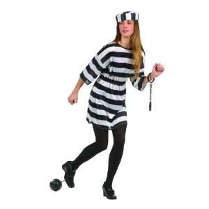  Teen Convict Lady Halloween Costume Size (16 18 