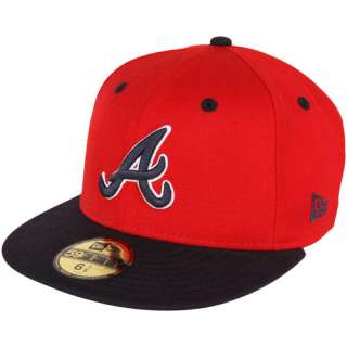 ATL Brave Caps  New Era Atlanta Braves 59FIFTY Team Flip Fitted Hat 