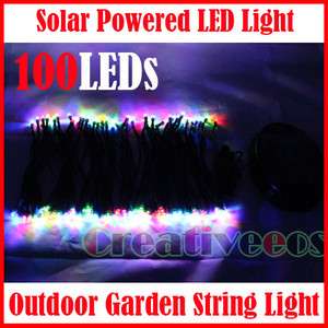 Christmas Tree Party Outdoor Garden 100LEDs Solar Powered LED String 