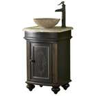 Kaco 24 Square Vanity with Granite Top and Vessel Sink   Finish 