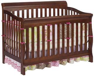 Solutions by Kids R Us Sleigh Lifetime Convertible Crib   Cherry 