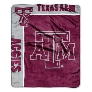 Texas A&M Aggies TAMU NCAA 50 X 60 Royal Plush Raschel Throw Blanket 