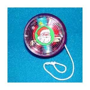 Club Pack of 24 Electronic Santa Claus Christmas Yo Yos with Lights 