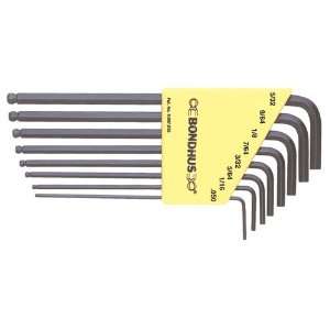 Balldriver L Wrenches (Bondhus Series 805) BLX8 / 8 pcs. / 050   5/32 