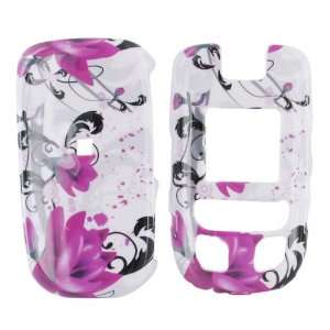  For Samsung Convoy U640 Hard Case Pink Flowers White 