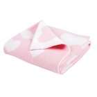Elegant Baby Heart Blanket, Pink, 30 X 40